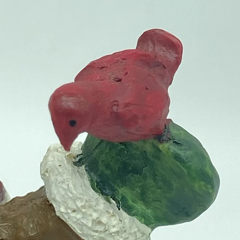 Christmas Snowman On Spring Pedestal Figurine Rustic Farmhouse Whimsical Vintage